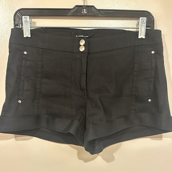 bebe Pants - Bebe Black Women's Shorts